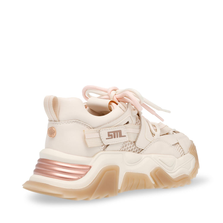 Kingdom Cream Rose Gold Mesh + PU - Scarpe Stringate Profilo Basso Donna Gold / Beige SMPKINGDOM-CRMRSEGLD  STEVE MADDEN 