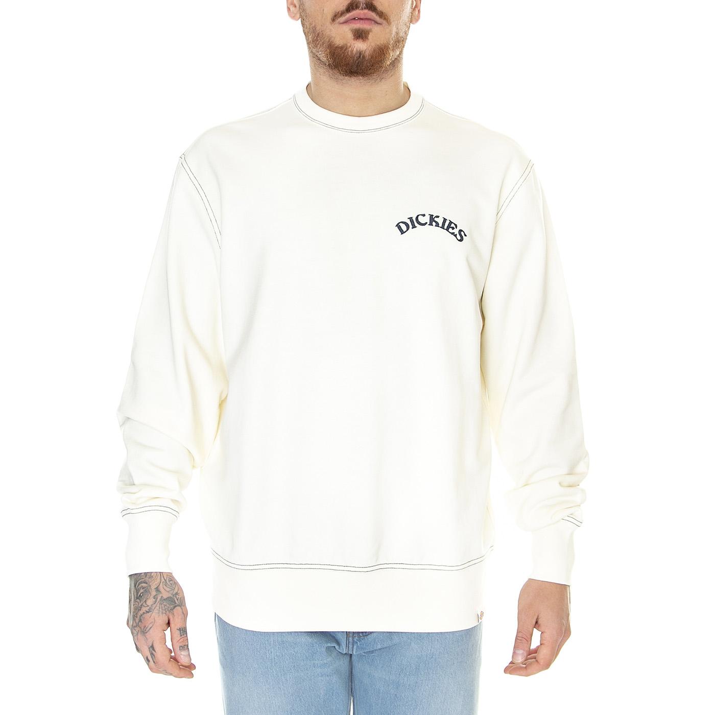 Beaverton Cloud - Felpa Girocollo Uomo Bianca DK0A4Y6KC581  DICKIES 