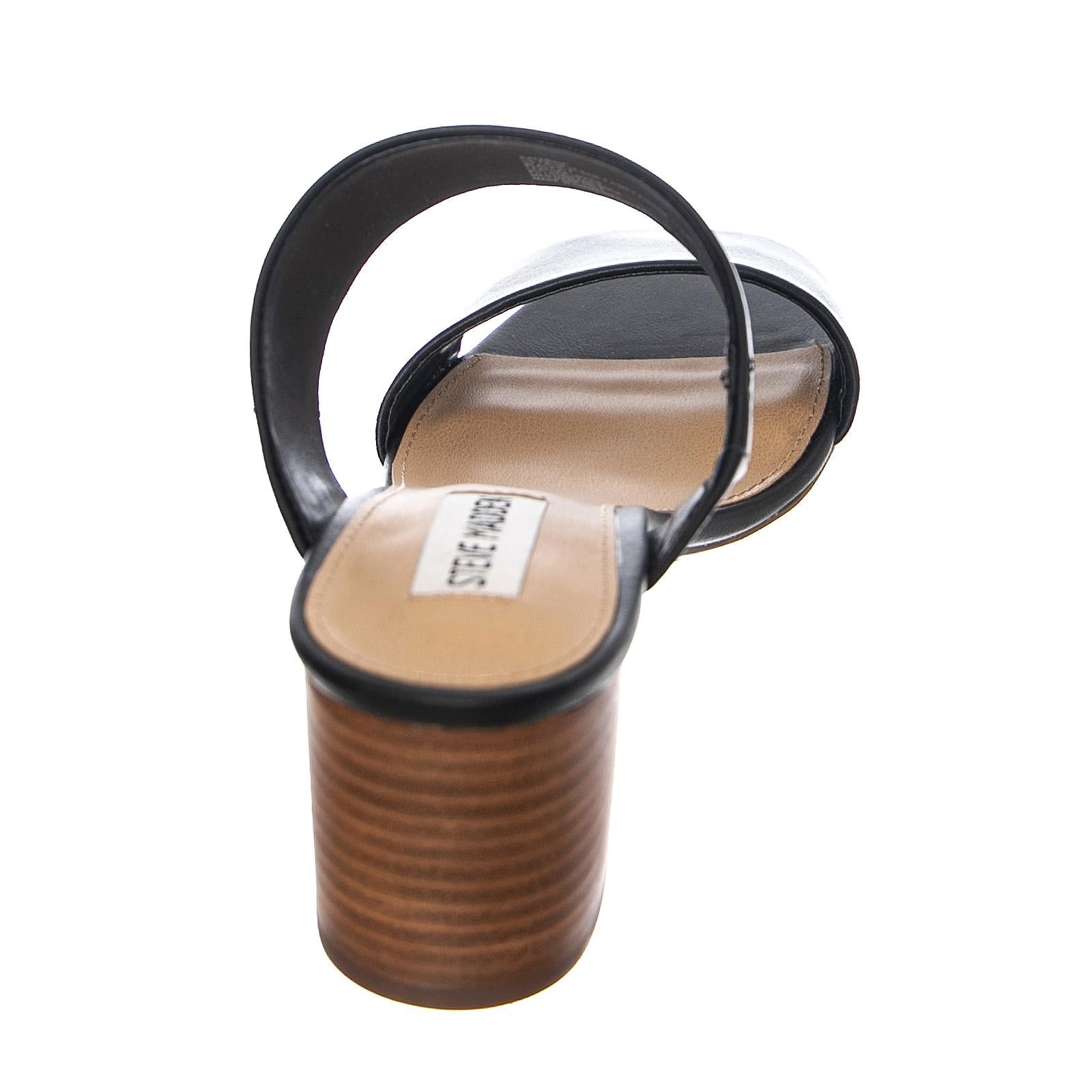  CATE01S1-BLACK LEAT  STEVE MADDEN 