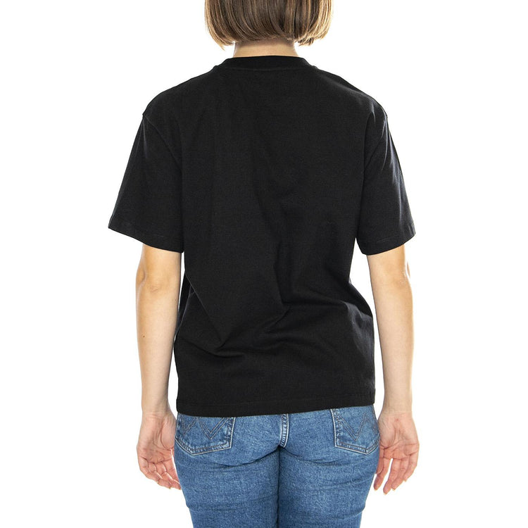 W' S/S Chase T-Shirt Black / Gold - Maglietta Girocollo Donna Nera I033045.00FXX  CARHARTT WIP 