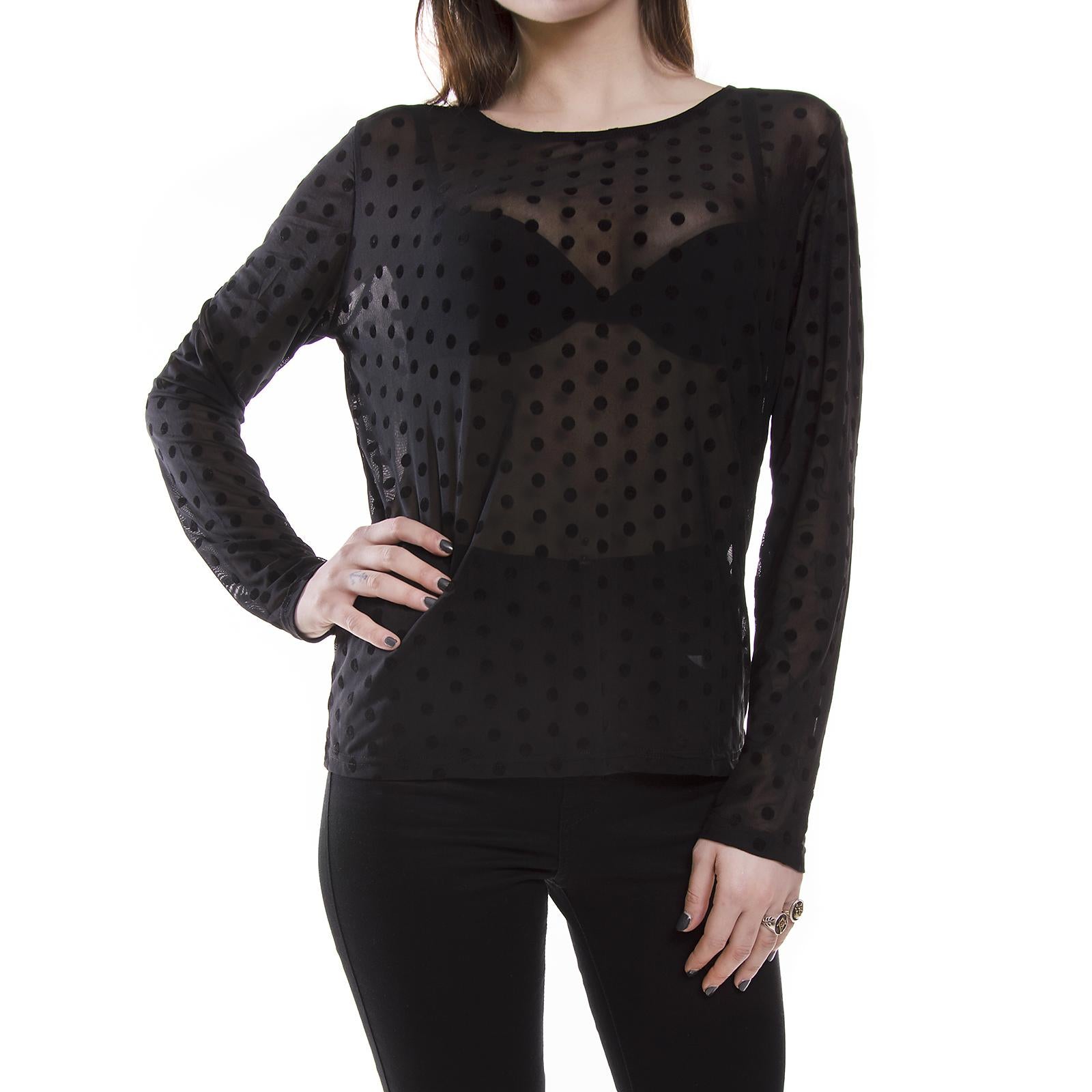 DANINA 0094 L/S TEE BLACK 145140094-999  MINIMUM 