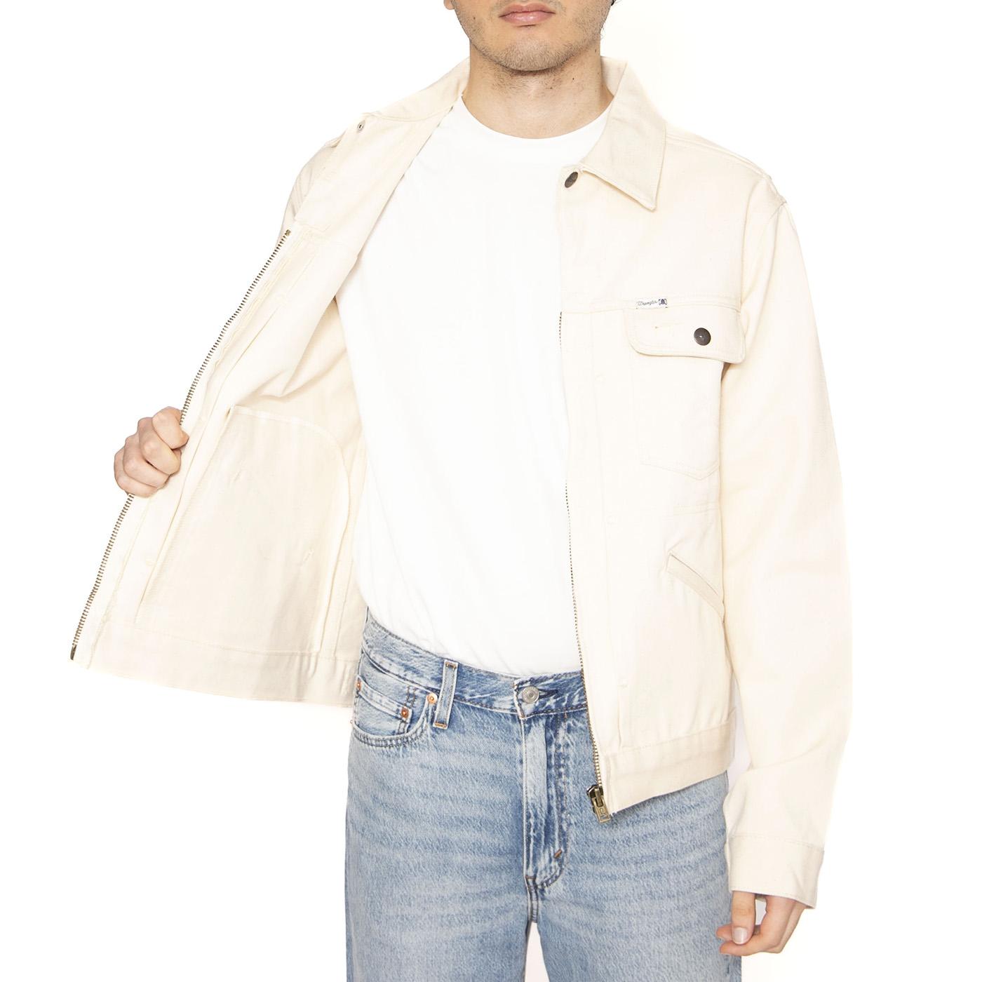 Embroidered Jacket Ecru - Giacca Uomo Bianca 112362652  WRANGLER 