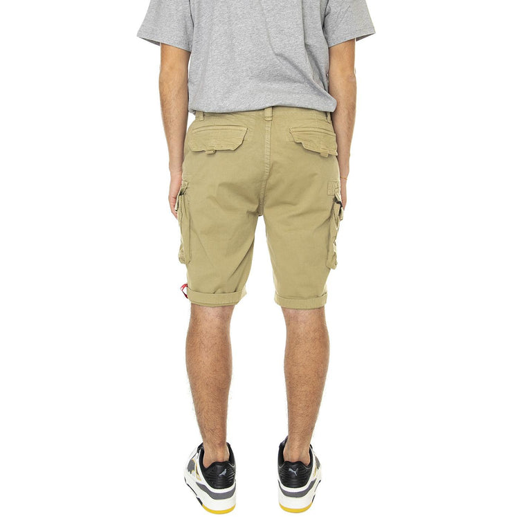 M' Crew Short Light Olive - Bermuda Uomo Verdi 176203-82  ALPHA INDUSTRIES 