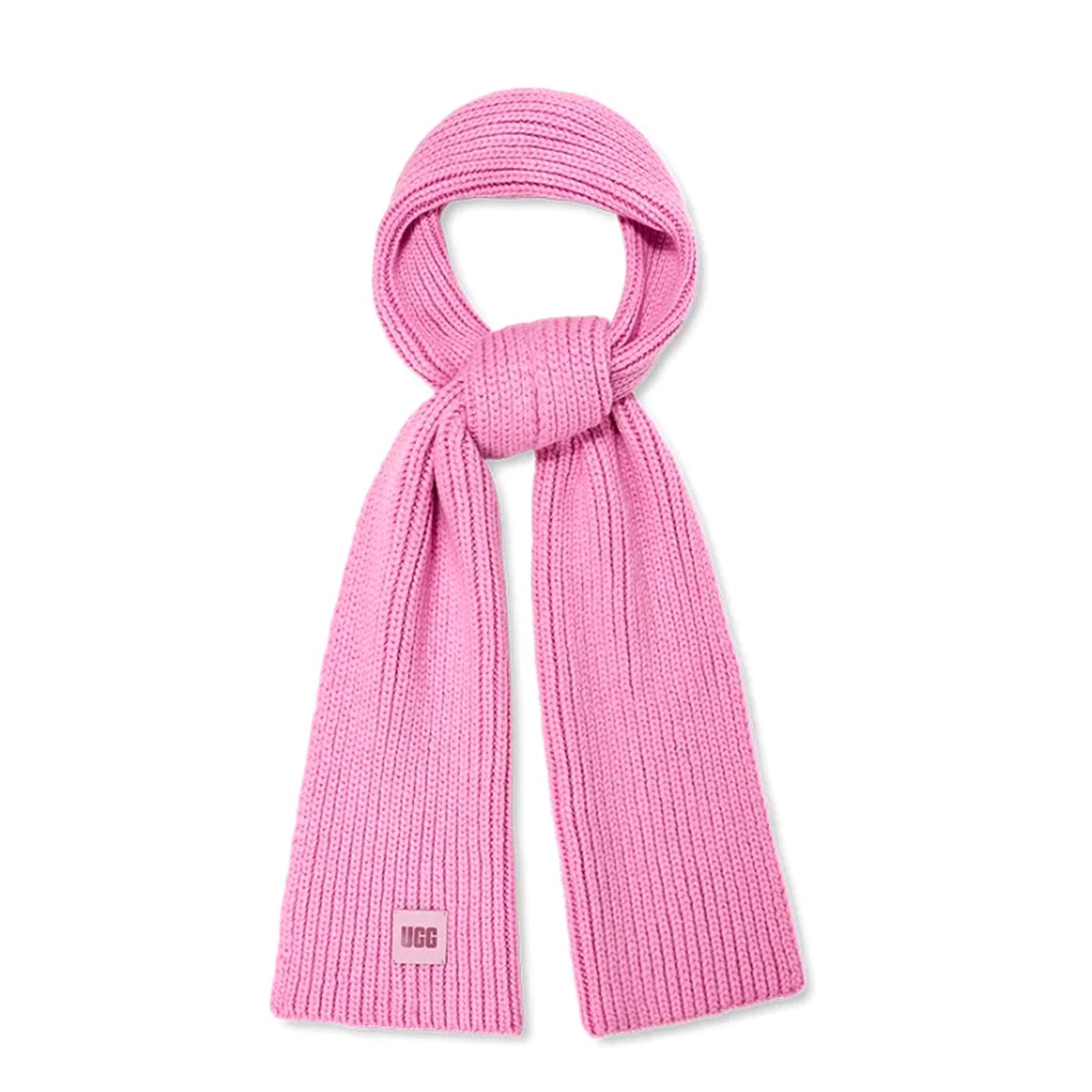 W Chunky Rib Knit Scarf Neon Pink - Sciarpa Rosa 20166-RSQ  UGG 