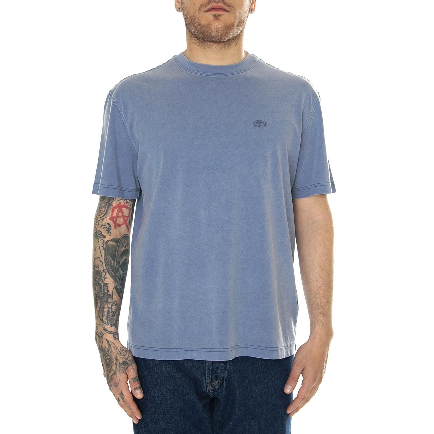 T-Shirt IVW Blue - Maglietta Girocollo Uomo Blu TH8312-IVW  LACOSTE 