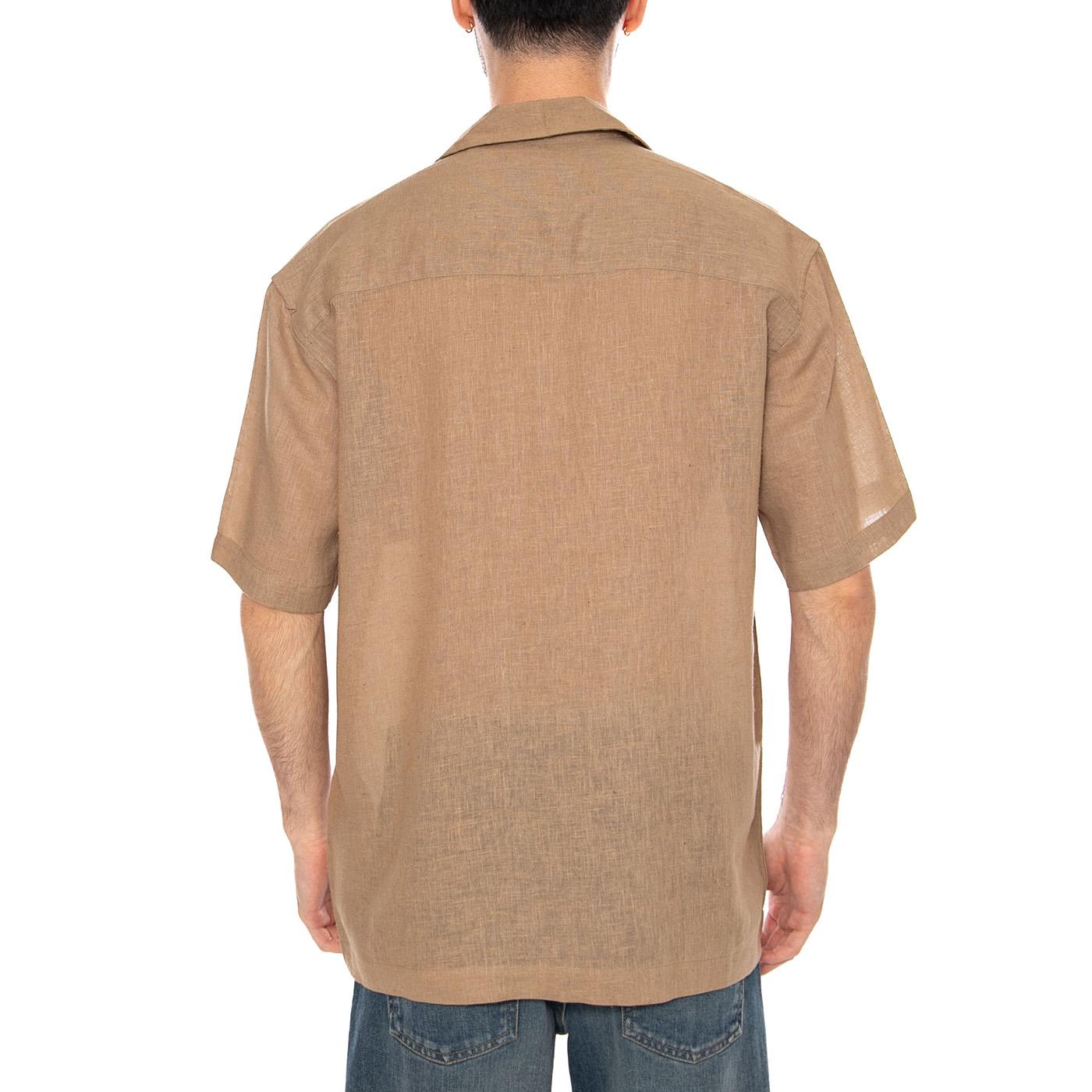 SHORT SLEEVES SHIRT CHINCHILLA - Camicia Maniche Corte Uomo Marrone 22036242 4919785 ONLY & SONS 