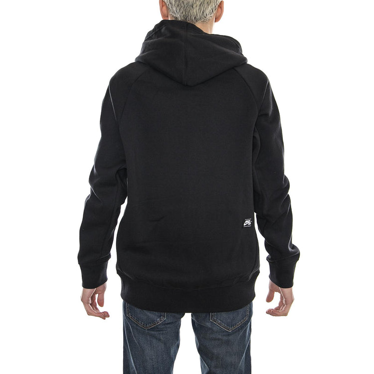 SB ICON FZ HOODIE BLACK/WHITE 800149-010  NIKE 