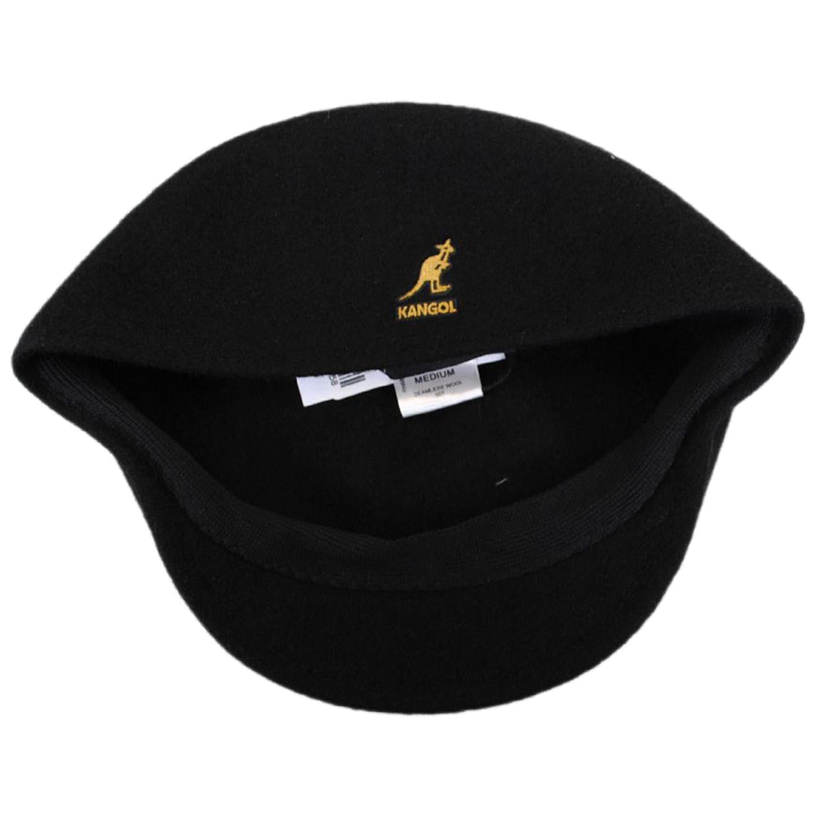 Seamless Wool Hat - Black / Gold - Cappello a Coppola Nero K0875FA-BG991  KANGOL 
