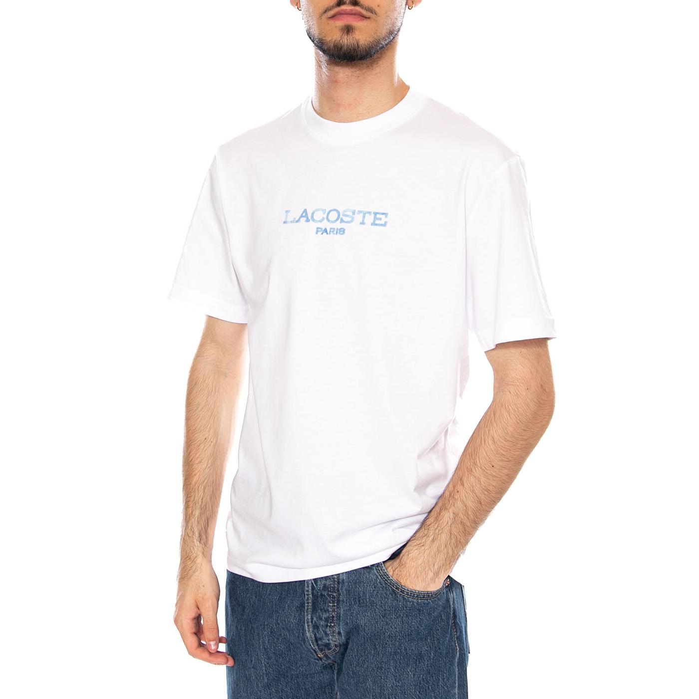 T-SHIRT WHITE - Maglietta Lacoste Girocollo Uomo Bianca TH1435 001 LACOSTE 