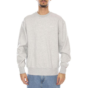 Authentic Crew Light Gray Heather Bros BC03 Neutral - Felpa Girocollo Uomo Grigia A9244-0001 . LEVIS 