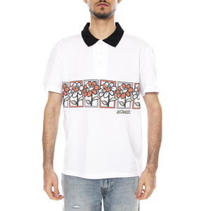 DELFINO FLOWER GUYS POLO - Polo Uomo Bianca SCA-SHT-0948 WHT SANTA CRUZ 