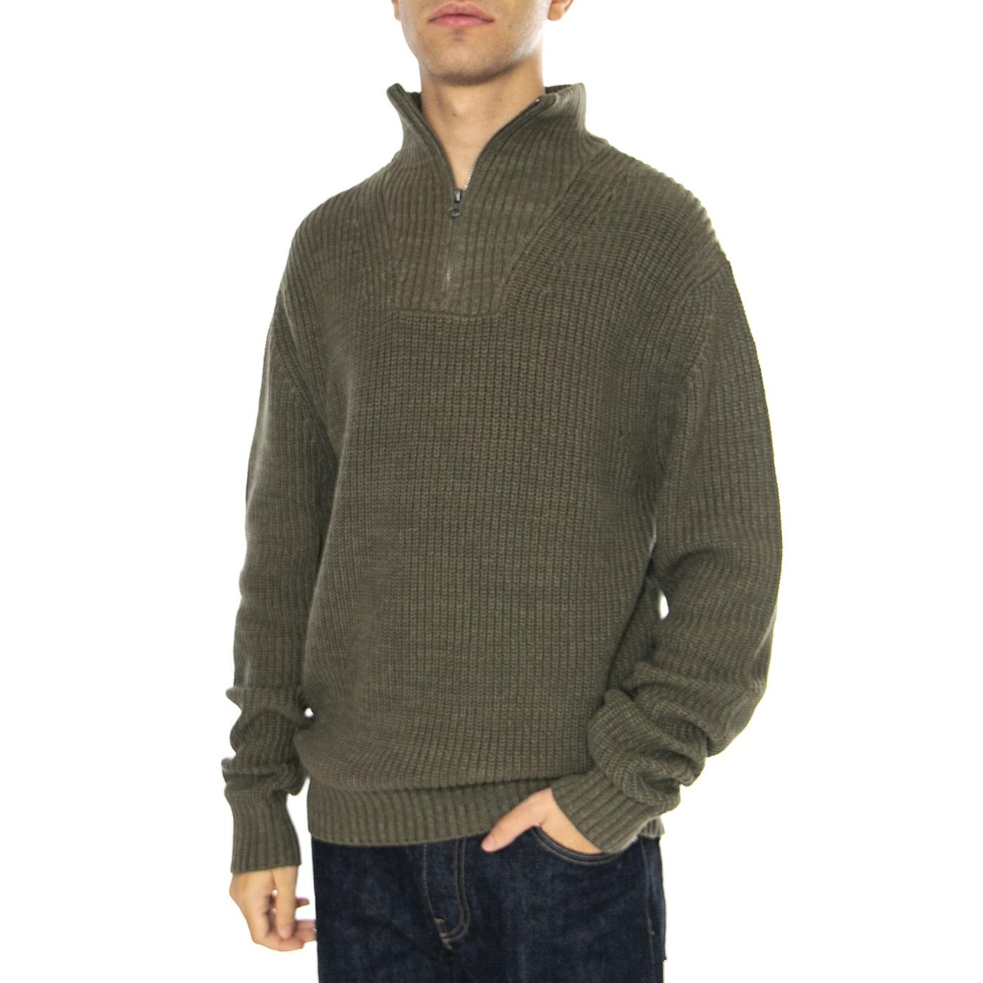 Half Zip Knit Mercantile Green - Maglione Uomo Verde 112355675-GREEN  LEE 