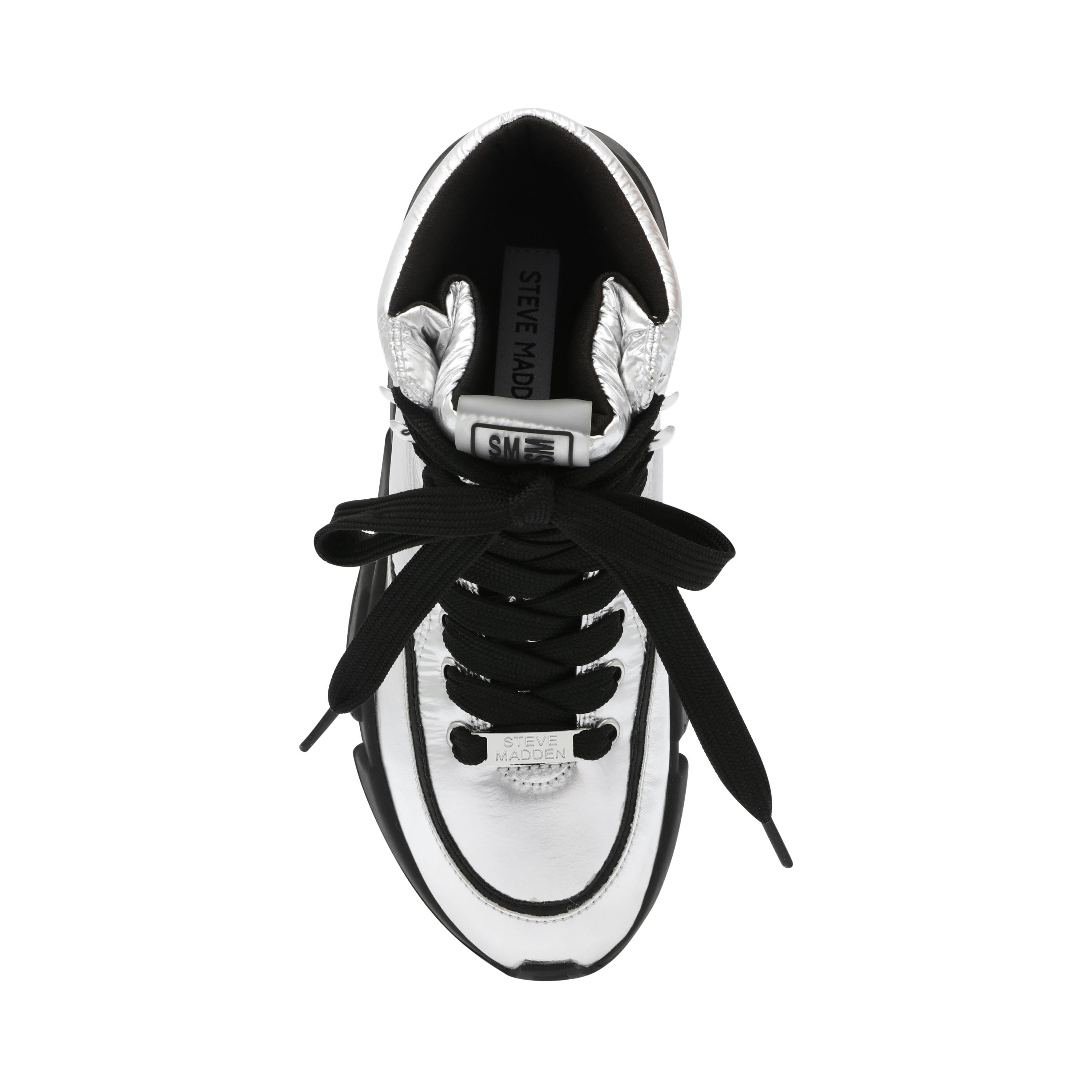 Gameplan Silver - Scarpe Stringate Profilo Alto Donna Argento SMPGAMEPLAN-SIL  STEVE MADDEN 