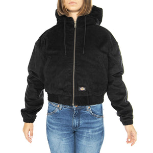 Corduroy Hooded Jacket W Black - Giacca Donna Nera DK0A4Z4HBLK1  DICKIES 