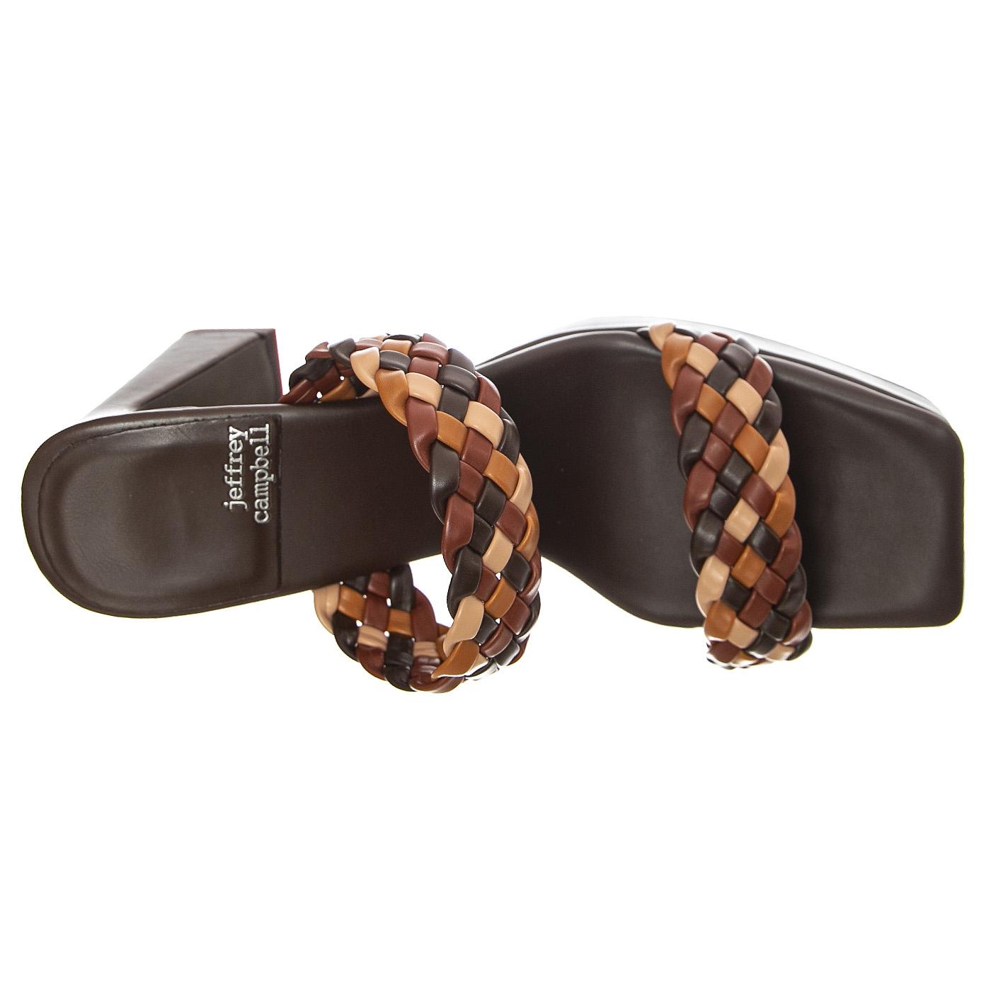 Delicacy Brown Combo Pu - Sandali Donna Marroni JCSJC-1038-1-14- BR  JEFFREY CAMPBELL 