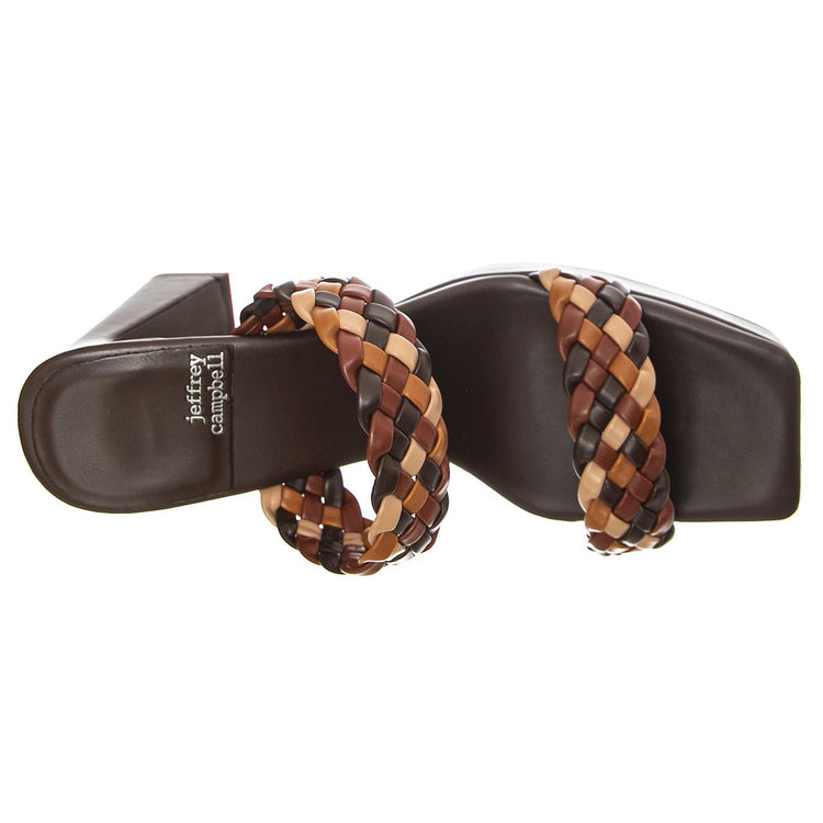 Delicacy Brown Combo Pu - Sandali Donna Marroni JCSJC-1038-1-14- BR  JEFFREY CAMPBELL 