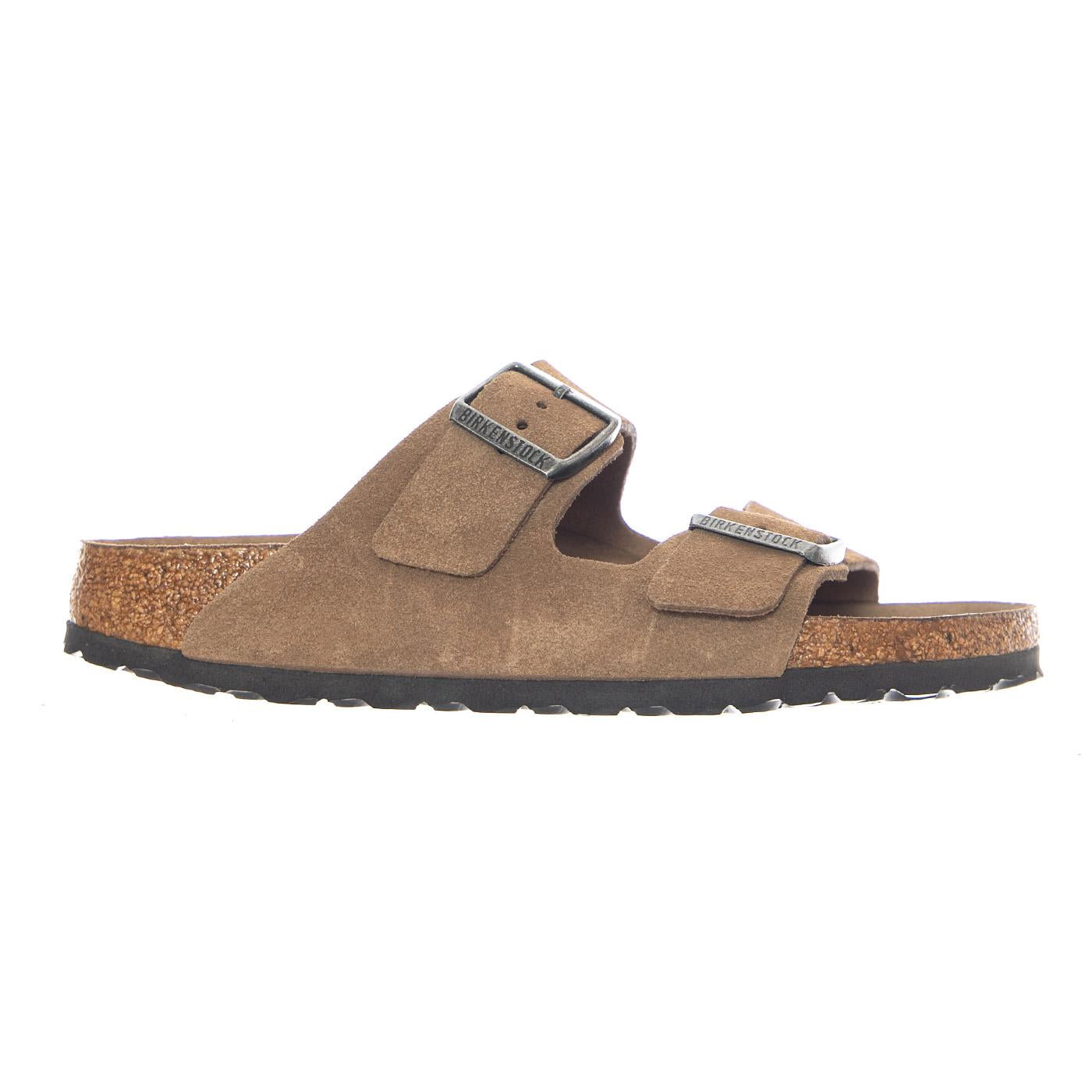 Arizona SFB Suede Leather Narrow Fit Dark Tea - Sandali Uomo / Donna Marroni 1030865 DRT BIRKENSTOCK 