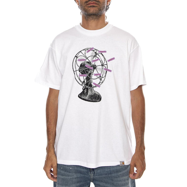 WHITE - Maglietta Girocollo Uomo Bianca I036900 02XX CARHARTT WIP 