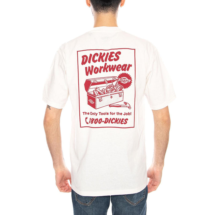 Dry Ridge SS Tee White - Maglietta Girocollo Uomo Bianca DK0A8853 C481 DICKIES 