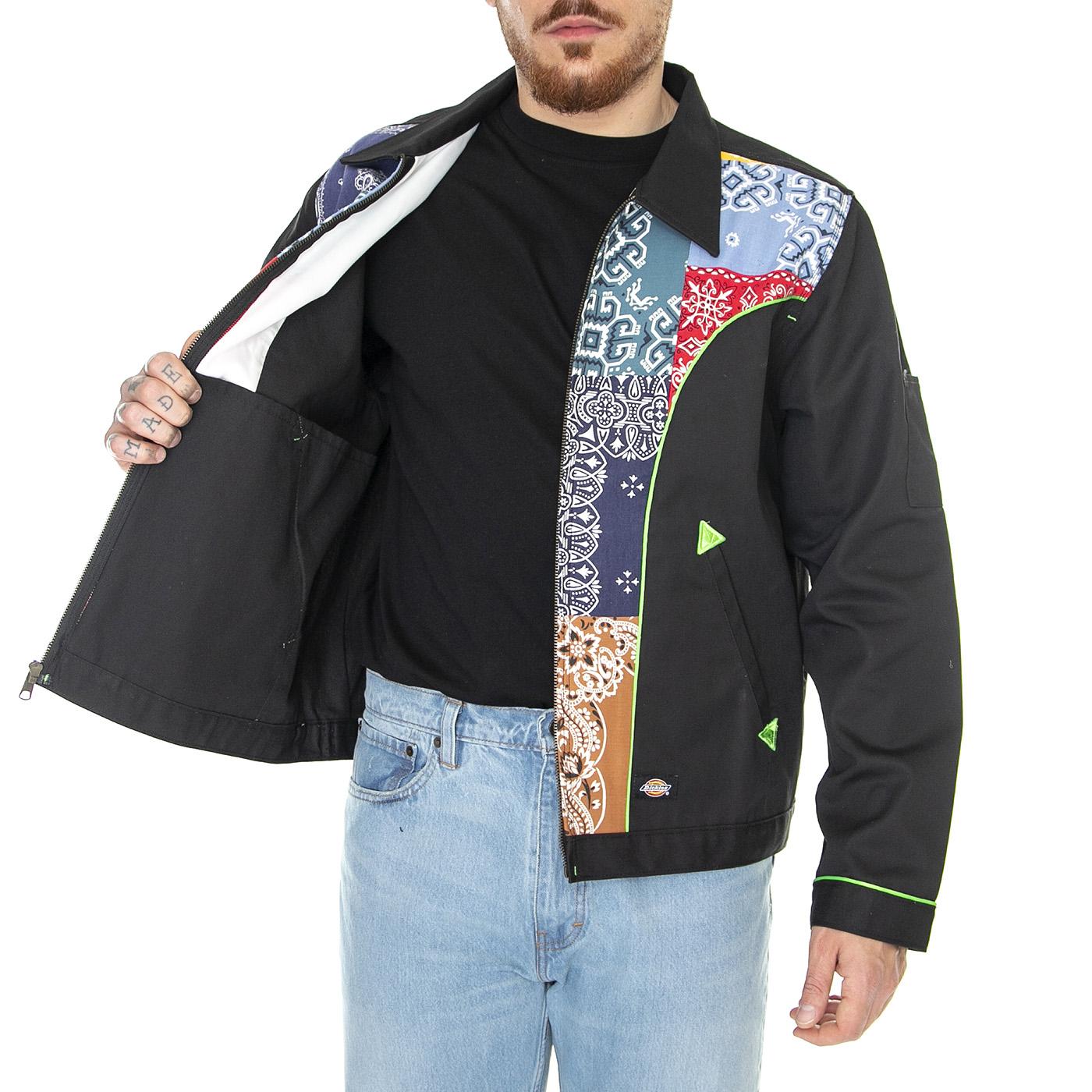 Joe Unlined Eisenhower Black - Giacca Estiva Uomo Nera / Multicolore DK0A4YUQBLK1  DICKIES 