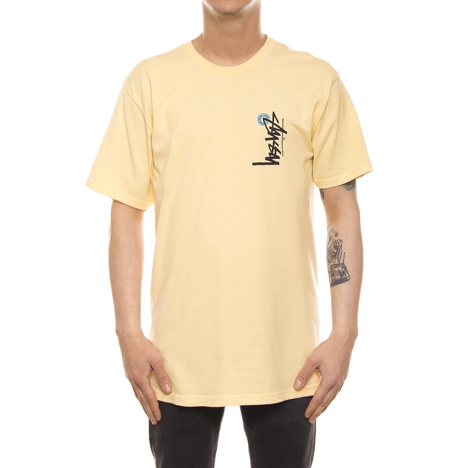 BUANA STOCK TEE PALE YELLOW 1904004-PALE YELLOW  STUSSY 