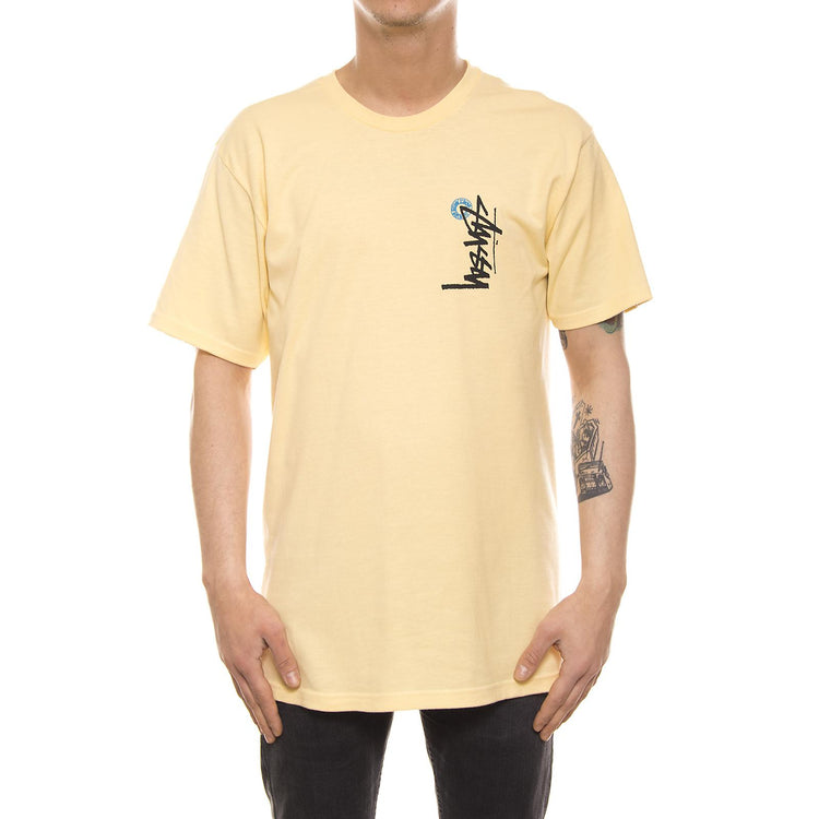 BUANA STOCK TEE PALE YELLOW 1904004-PALE YELLOW  STUSSY 