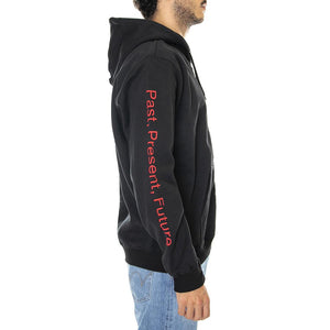 History Zip Hood Black - Felpa con Cappuccio e Zip Uomo Nera 22WISZ04-BLACK  IUTER 