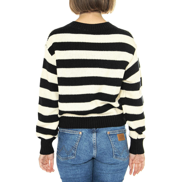 Snowflake Cardigan Butterfly Stripe Caviar Black - Cardigan Donna Multicolore A8728-0007  LEVIS 