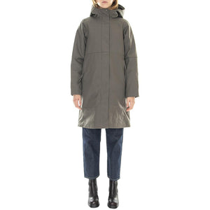 W´s Jacket Elvira Castor Green Smart Cotton Blend - Giacca con Cappuccio Donna Verde 330735-086  ELVINE 