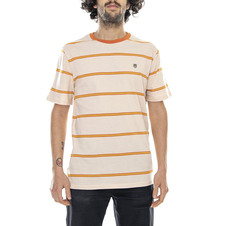 Indy Collabo Deputy - Orange/Tan - Maglietta Girocollo Uomo 02602-ORTAN . BRIXTON 