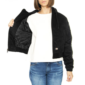 Corduroy Hooded Jacket W Black - Giacca Donna Nera DK0A4Z4HBLK1  DICKIES 