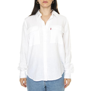 Doreen Utility Shirt Bright White Neutral - Camicia Donna Bianca A7467-0006  LEVIS 