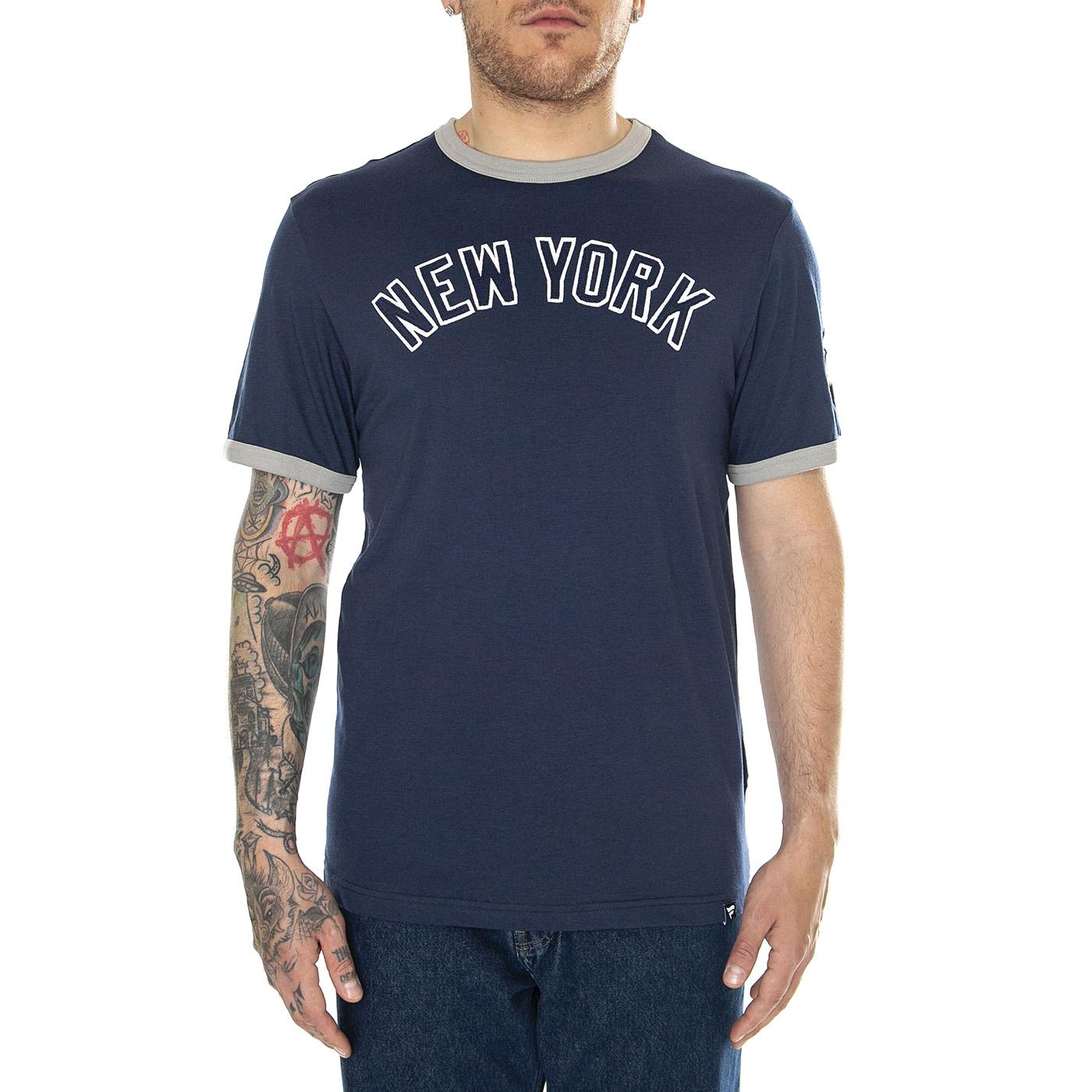 New York Yankees Fanatics Fundamental SS Tee navy/grey - Maglietta Girocollo Uomo Blu 01KR-4536-NK-EVK  FANATICS 