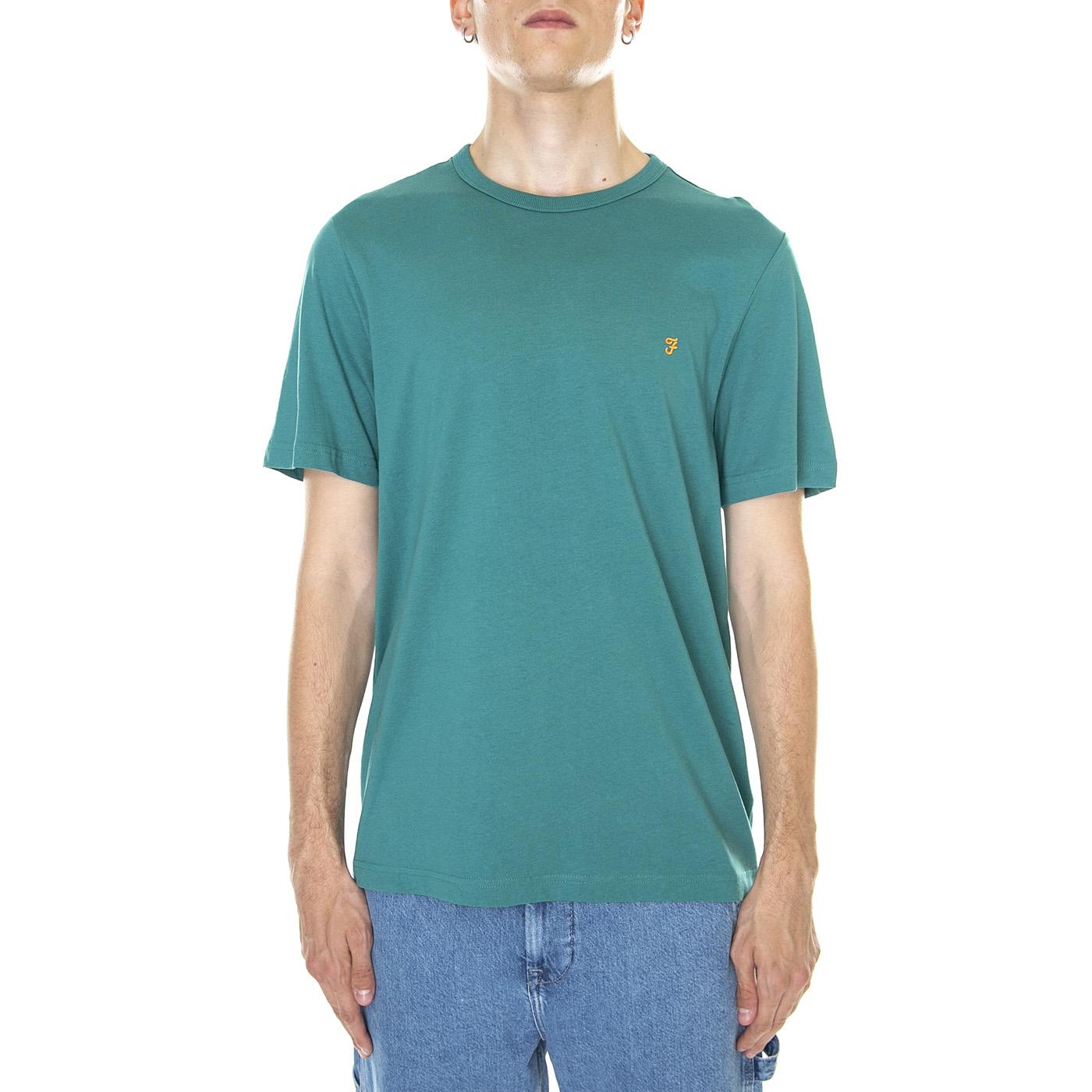 M' Danny SS Tee - Maglietta Girocollo Uomo Verde F4KSB056-347  FARAH 