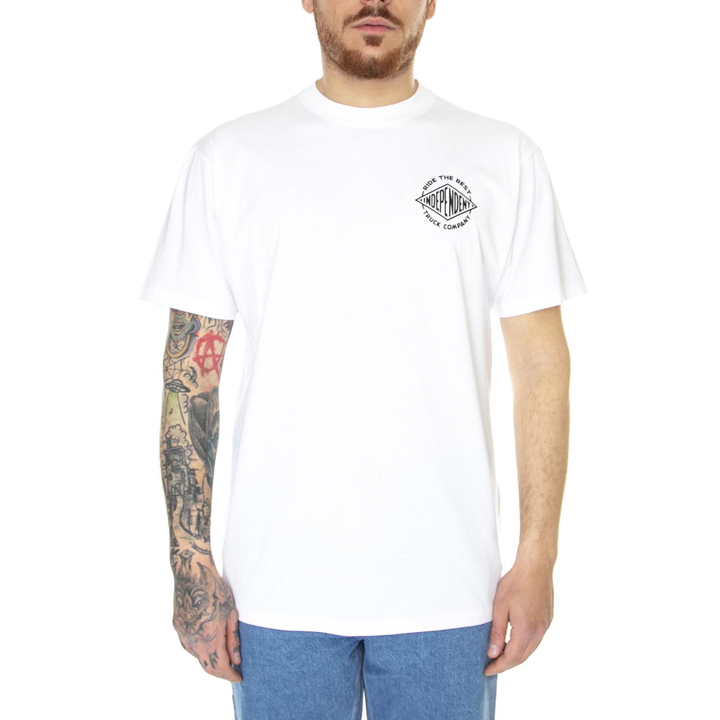 Seal Summit T-Shirt White - Maglietta Girocollo Uomo Bianca INA-TEE-6765  INDEPENDENT 