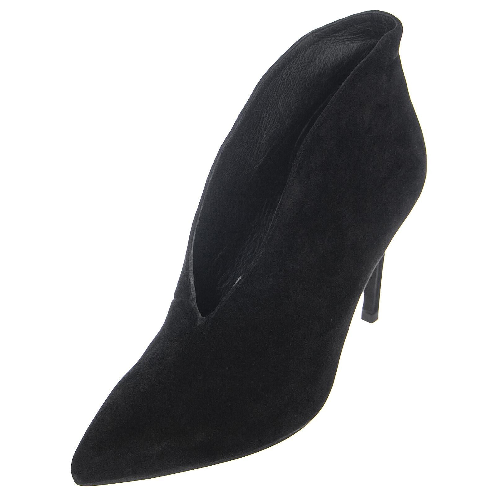 Womens Electron Shoes - Black Suede - Scarpe Donna Nere 9991D-01A-BLK  JEFFREY CAMPBELL 