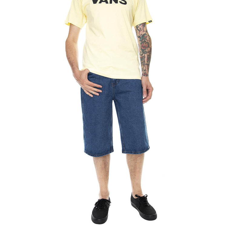 KK Denim Shorts - Blue - Bermuda Denim Jeans Uomo Blu KRCKKMQ12038 . KARL KANI 