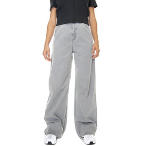 W' Jens Pant Enzian faded - Pantaloni Denim Jeans Donna Grigi I030490-0WJFH  CARHARTT WIP 