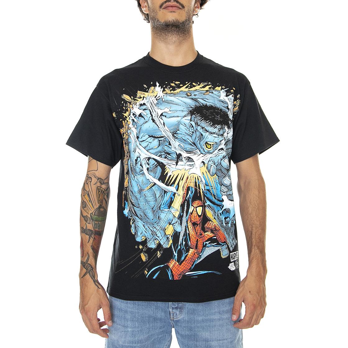 Battle S/S Tee Black - Maglietta Girocollo Uomo Nera TS01976-BLACK  HUF 