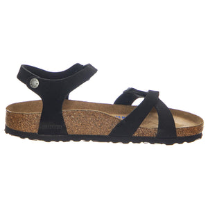 Kumba SFB black, Nubuck Leather - Sandali Donna Neri 1029526  BIRKENSTOCK 