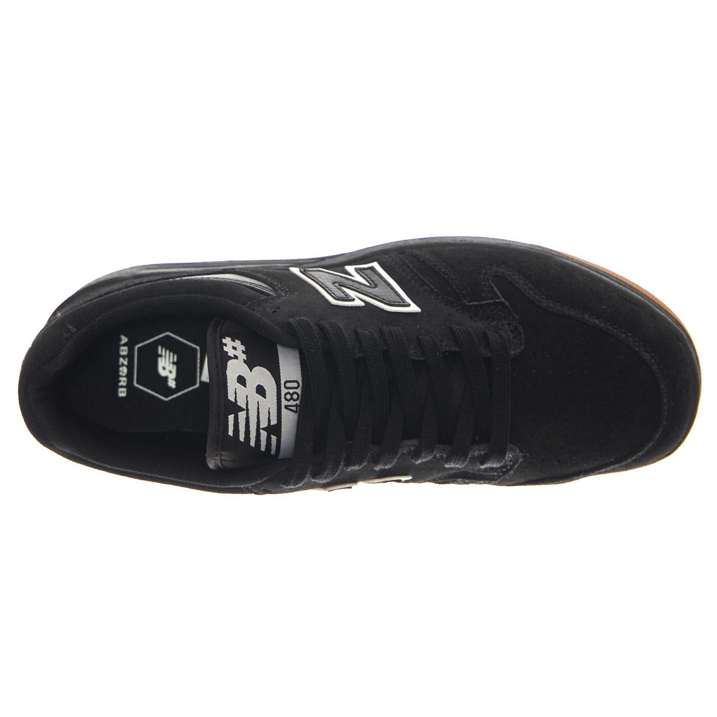 Numeric Skateboarding Black Leather / Textile - Scarpe Profilo Basso Uomo Nere NM480SBW  NEW BALANCE 