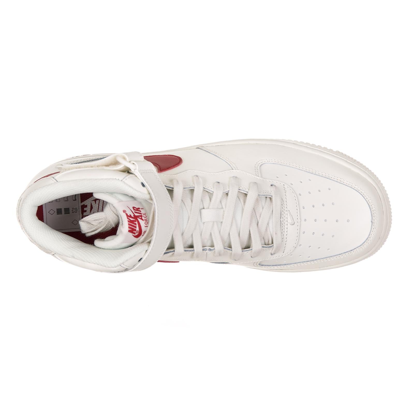 NIKE AIR FORCE 1 MID 07 SAIL/UNIVERSITY RED 93392_4  NIKE 