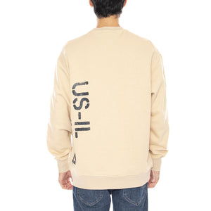 US-IL Crewneck Pale Khaki - Felpa Girocollo Uomo Beige 6050167 15-1216 CAT 