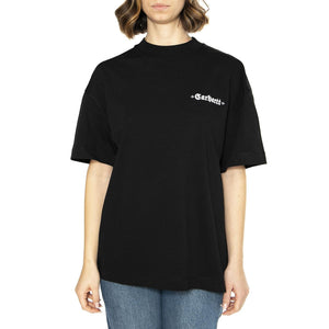 W' S/S Greatest Hits 02 T-S Black / White - Maglietta Girocollo Donna Nera I034401.0D2XX  CARHARTT WIP 