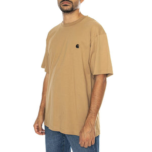 S/S Madison T-Shirt Peanut / Black - Maglietta Girocollo Uomo Marrone I033000.2I7XX  CARHARTT WIP 