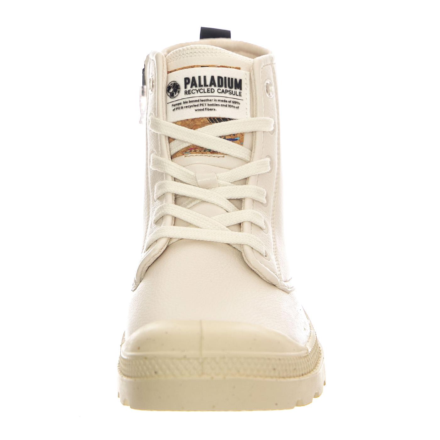 Pampa Hi Re-Vegan Lth Star White - Scarpe Donna Bianche PAS74378-116-M  PALLADIUM 