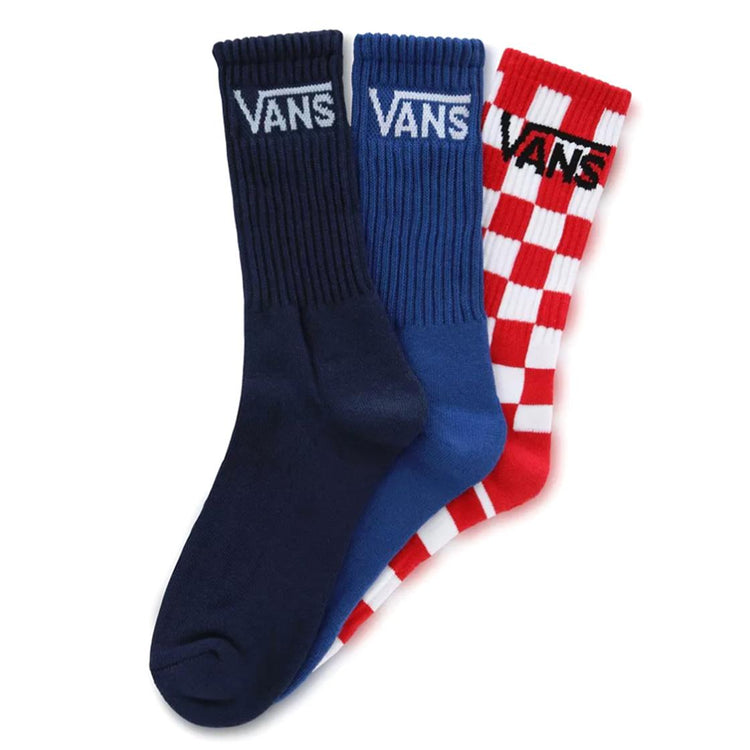 By Classic Crew (1-6, 3PK) True Blue - Set da Tre Paia di Calzini Multicolore VN000XNQ7WM1  VANS 