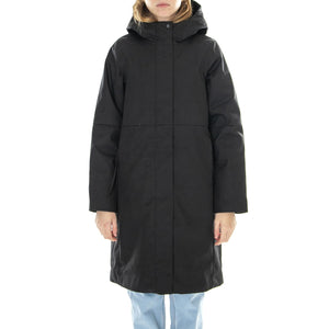 W´s Jacket Elvira Black Smart Cotton Blend - Giacca Invernale con Cappuccio Donna Nera 330735-110  ELVINE 
