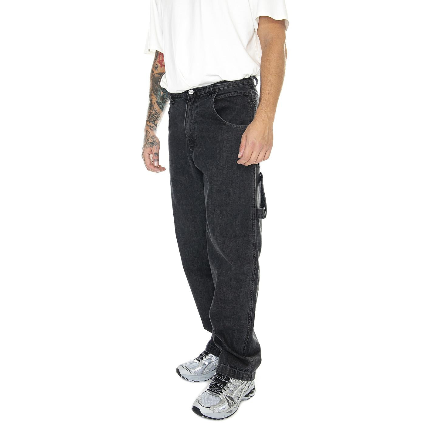 Pantalone Lungo Baggy Nero BLAK-LF5042  BLUESKIN 