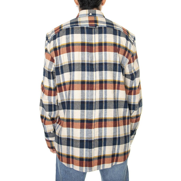 Brushed Twill Check Ivory Optical 1 - Camicia Uomo Beige / Multicolore 65397-015  BEN SHERMAN 